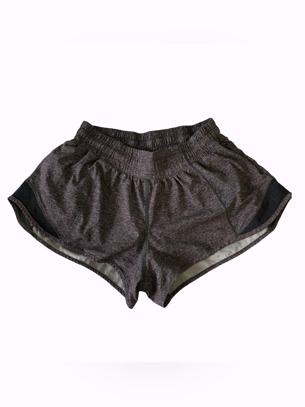 Lululemon Hotty Hot Lined Short II 2.5" Gray Brown Multi Running